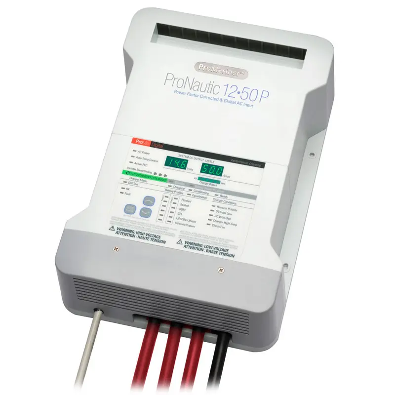 Promariner 12V 50A Triple-Bank Marine Battery Charger – Pronautic 1250P (63150) 1