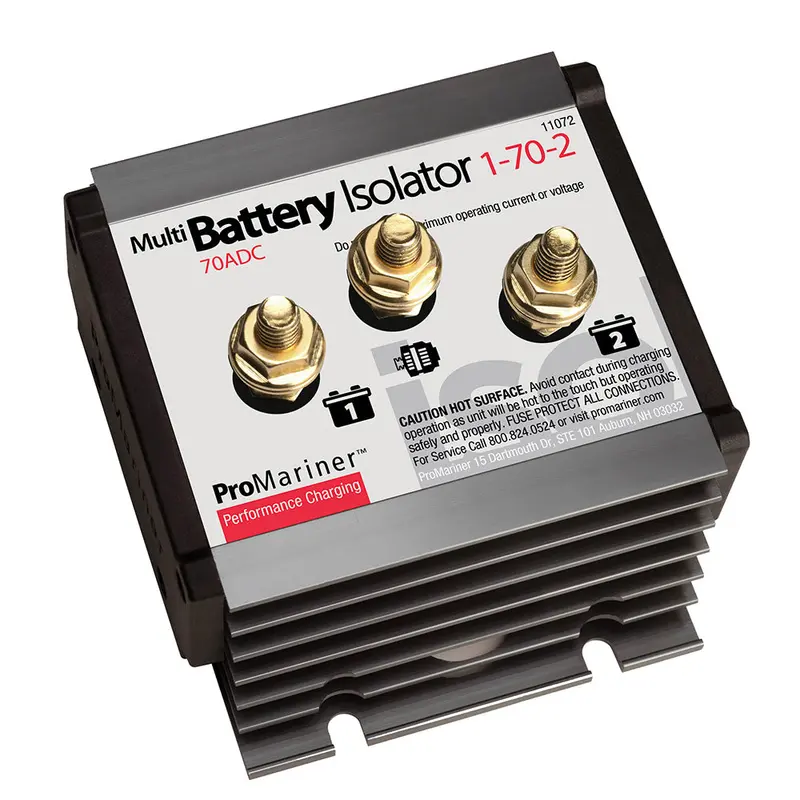 Promariner 70A Battery Isolator For Single Alternator / Dual Battery Systems [11072] 1