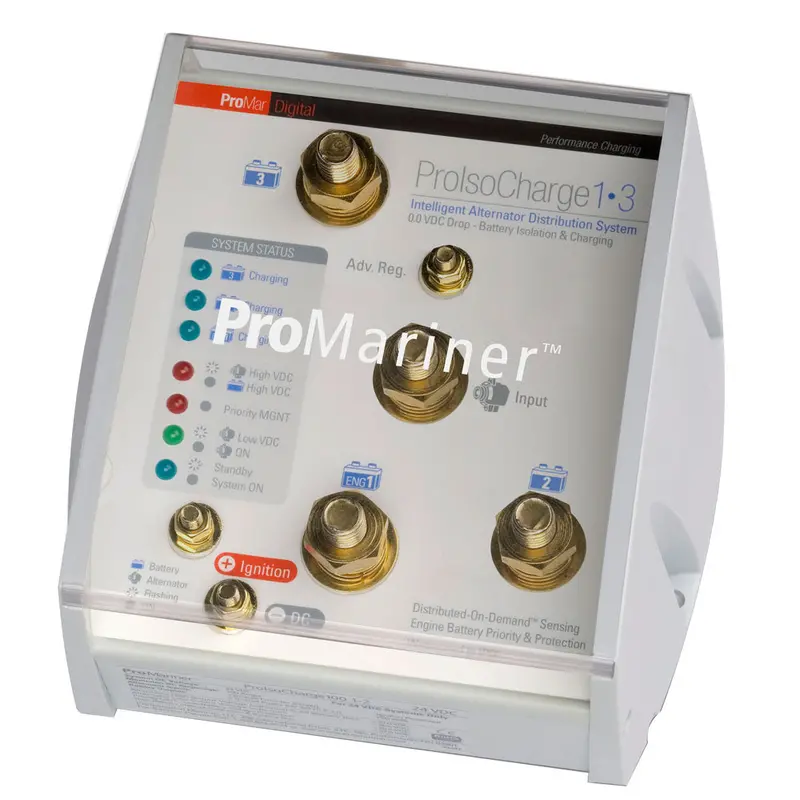 Promariner Proisocharge 12V Battery Isolator – 120A, Triple-Bank, Single-Alternator 1