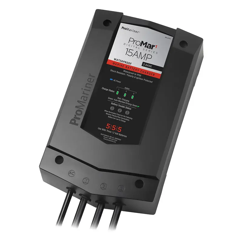 Promariner Promar1 Ds Digital 15A Triple-Bank Marine Battery Charger [31515] 1