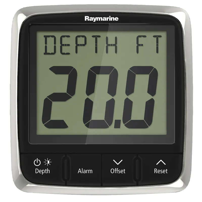 Raymarine I50 Depth Sounder Display – Single-Function Depth Gauge E70059 1