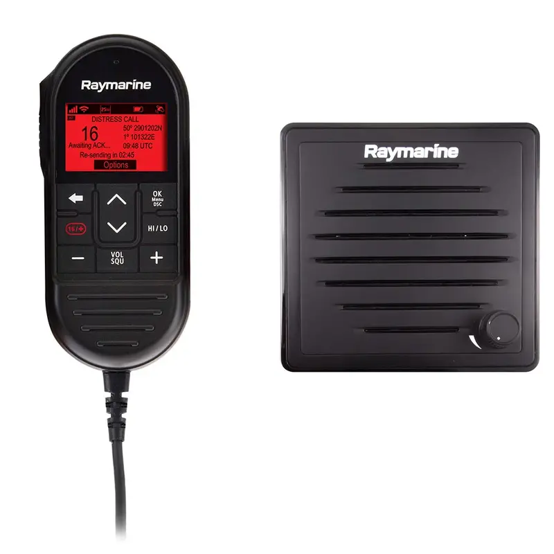 Raymarine Ray90 Second Station Kit – Includes Passive Speaker, Wired Handset & 10-Meter Extension Cable 1