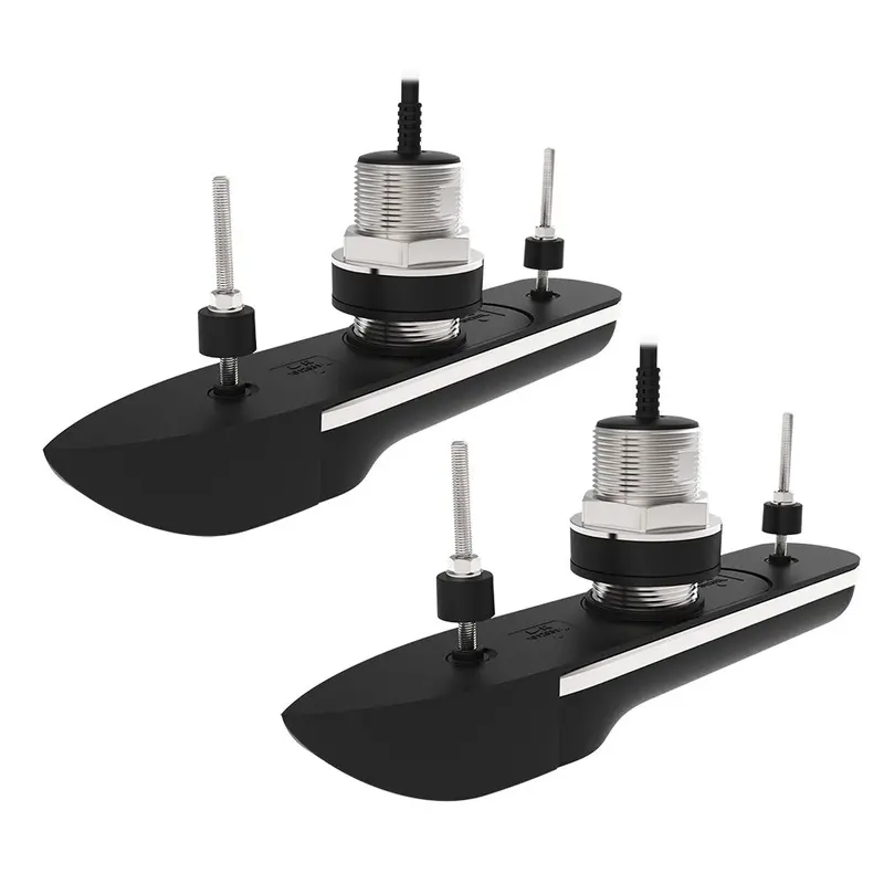 Raymarine Rvm-412 Stainless Steel Thru-Hull Transducer Pair – 12° Deadrise, 10-Meter Cable (Model T70543) 1