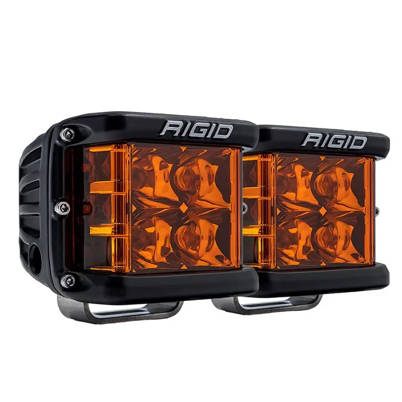 Rigid D-Ss Amber Spot Light Kit – Dual Pro-Lens Led Pair For Enhanced Forward Visibility 1