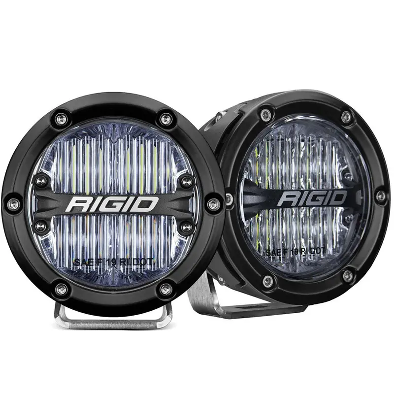 Rigid Industries 360-Series 4-Inch Led Fog Lights – Sae Certified, White Output, Sold In Twin Pack (36120) 1