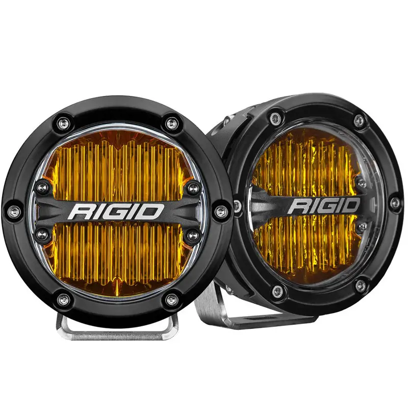 Rigid Industries 360-Series 4-Inch Sae-Certified Yellow Fog Led Lights – Pair [36121] 1