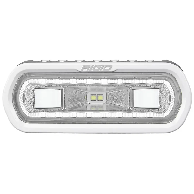 Rigid Industries Sr-L Marine Spreader Light – Surface Mount, White Light With White Halo Ring [51100] 1