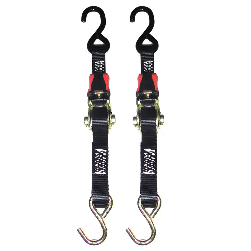 Rod Saver Rubber-Coated Ratchet Tie-Down (1" × 4", Pair) 1