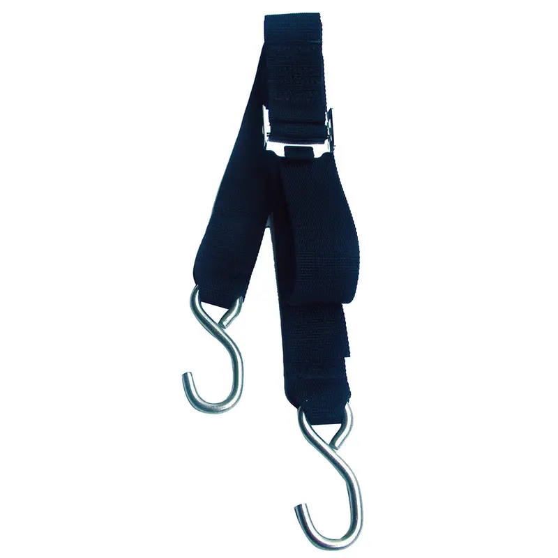 Rod Saver Stainless Steel Gunwale Tie-Down With Roller Buckle – 2" × 10" [Ss/Gw210] 1