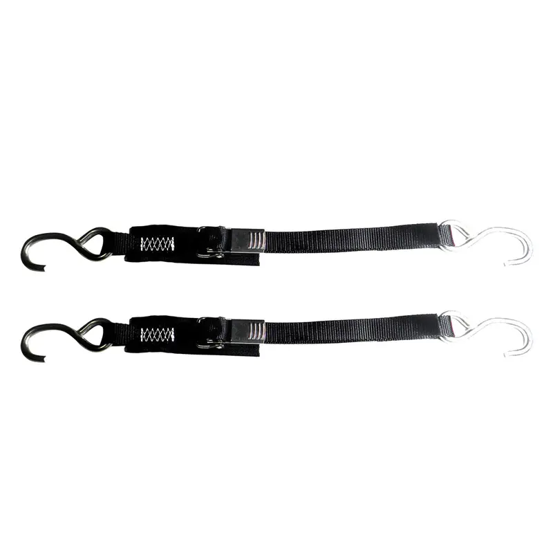 Rod Saver Stainless Steel Quick-Release Transom Tie-Down Set – 1" × 6" (Pair) 1