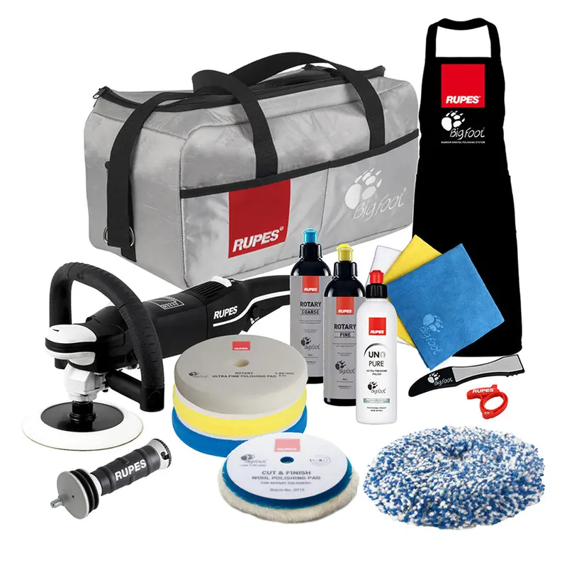 Rupes Lh19E Bigfoot Rotary Polisher Complete Kit – Professional Detailing System [Lh19E/Us/Cmp] 1
