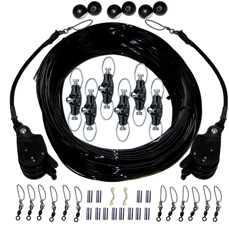 Rupp Ca-0160-Mo Triple Rigging Kit With Lok-Ups And Nok-Outs — 460' Black Mono Cord 1