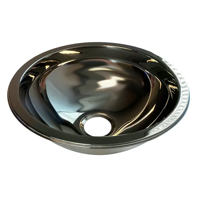 Scandvik 11.5" × 5" Stainless Steel Basin Sink – Mirror-Polished Finish [10201] 1