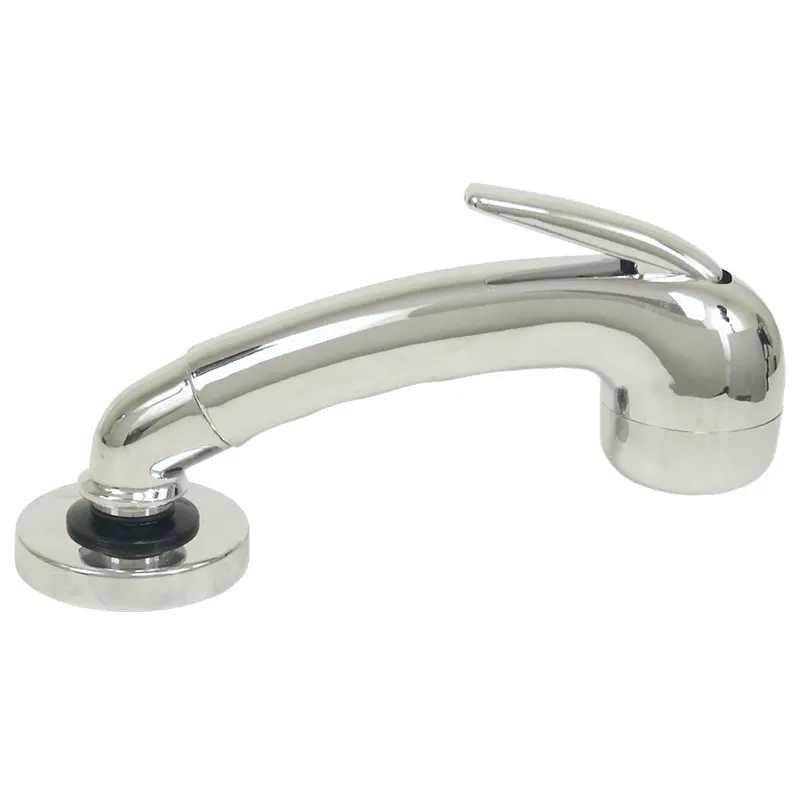 Scandvik 14041 Chrome Euro Sprayer With 6-Foot Black Nylon Hose 1