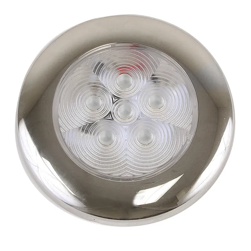 Scandvik 41321P B3 Surface-Mount Downlight – Blue Led, Stainless Steel Trim, Ip67 Rated, 12/24V 1