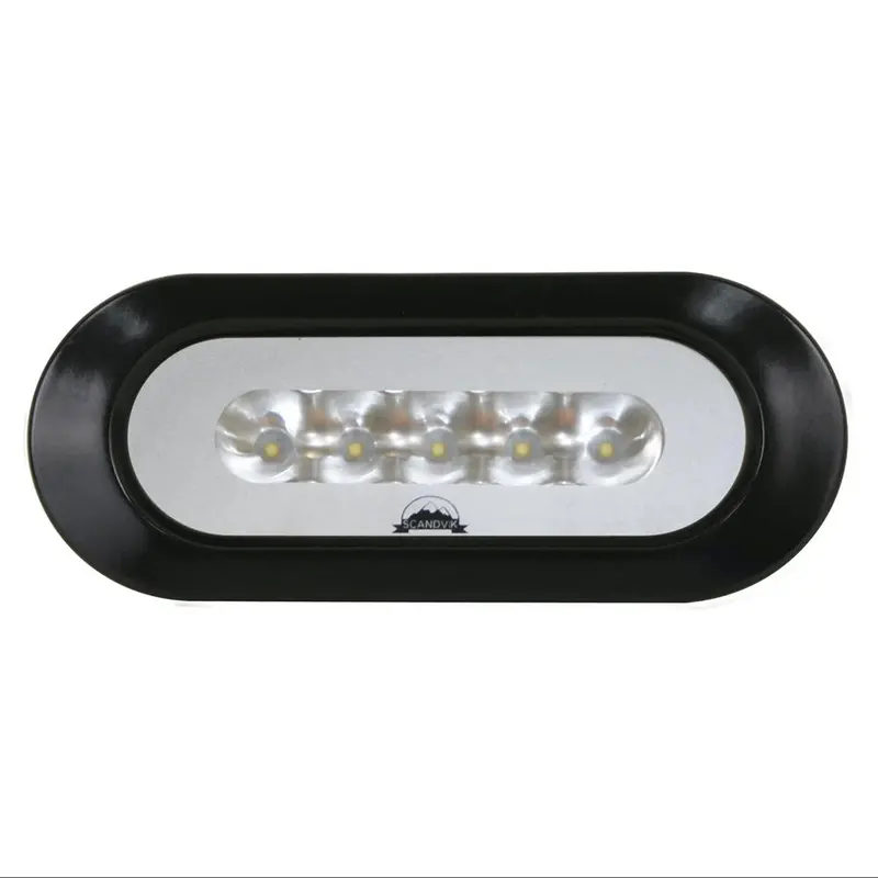 Scandvik Black Flush-Mount Spreader Light 1