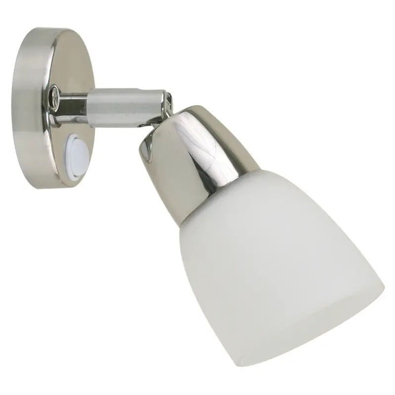 Scandvik Stainless Steel Reading Light With Frosted Glass Shade – 10–30V [41365P] 1