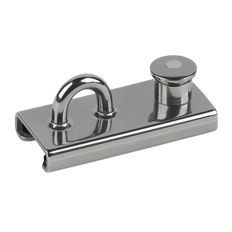 Schaefer 1″ × 1/8″ Stainless Steel T-Track Slider – Lined Mounting Component 1