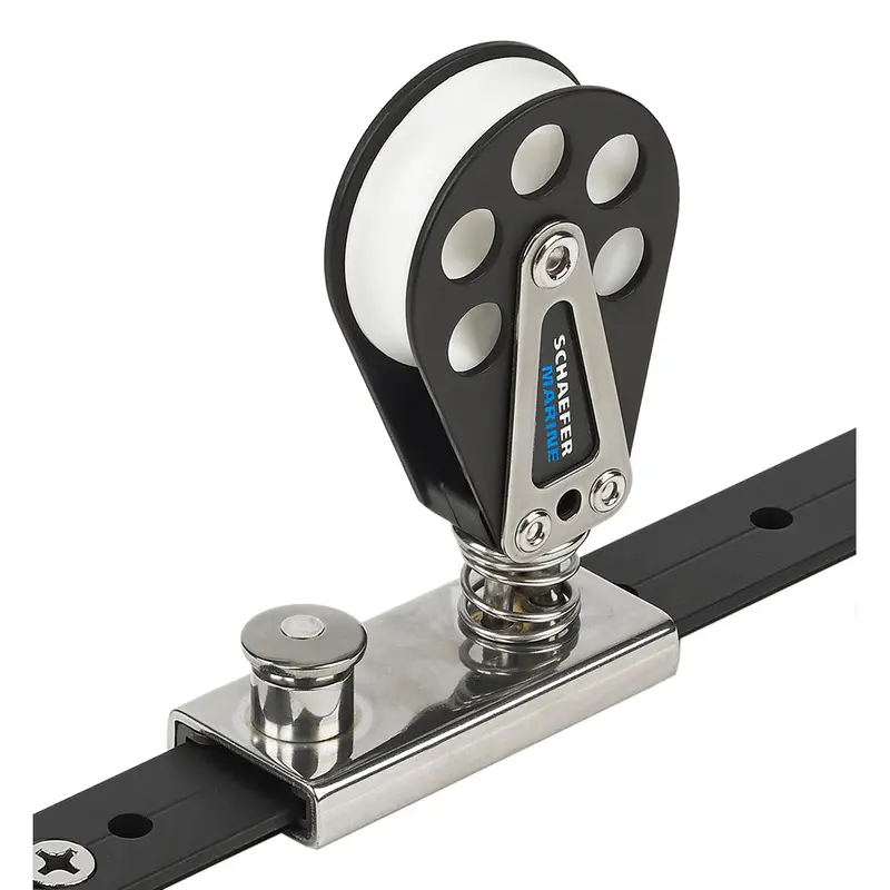 Schaefer 504-82 Spring-Loaded Lined Slide – Aluminum Body, 1" T-Track Compatible 1