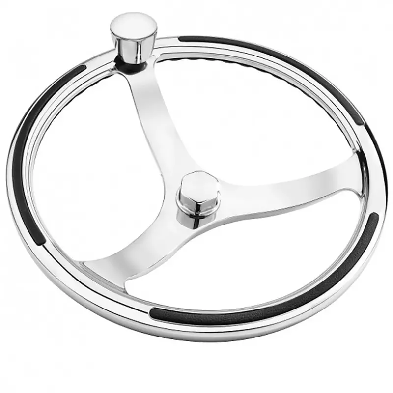 Schmitt Primus 15.5-Inch Stainless Steel Steering Wheel – Marine-Grade [7421521Fgk] 1