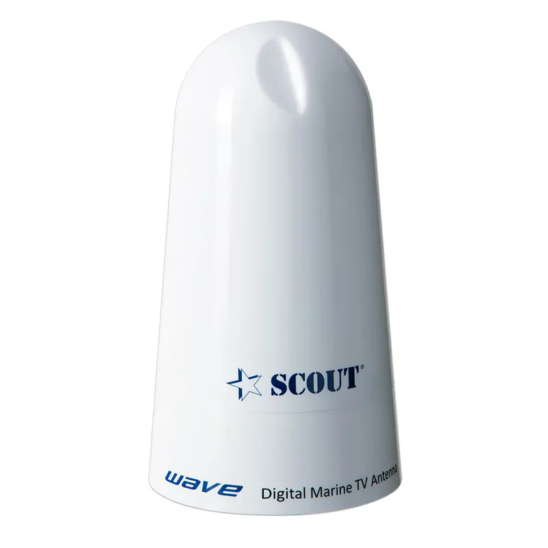 Scout Wave 4-Inch White Omnidirectional Tv Antenna – 25Db Gain, 10-Meter Cable, 75 Ohms – Pf An Ntv002 1