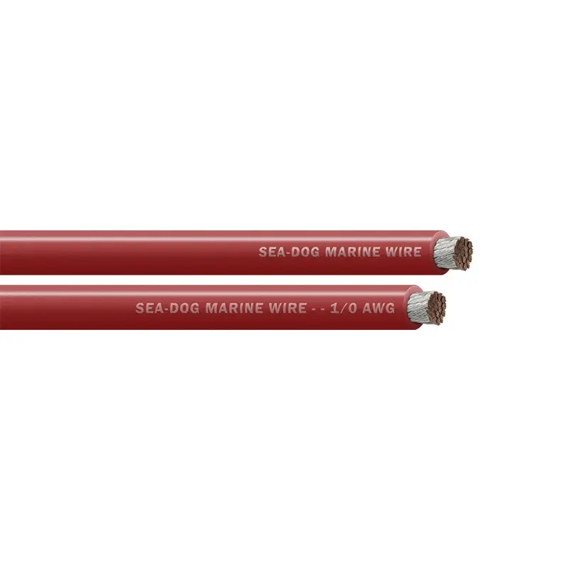 Sea-Dog 1/0 Awg Red Marine Battery Cable – 50-Foot Roll [8011021] 1