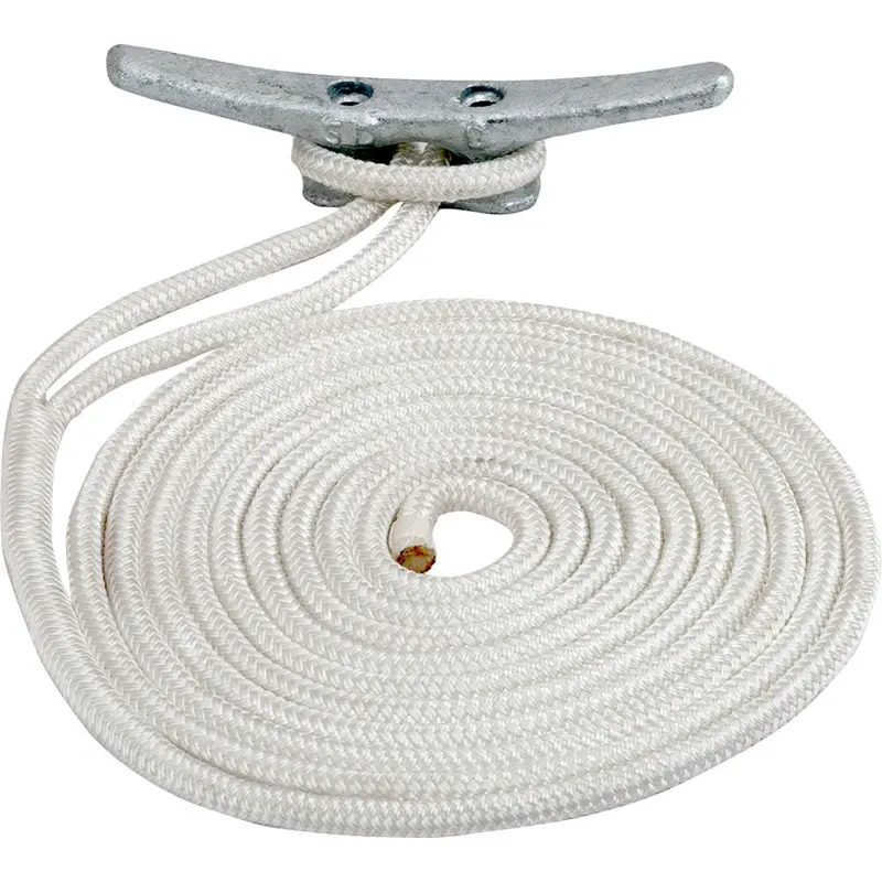 Sea-Dog 1/2-Inch × 25-Foot Double-Braided Nylon Dock Line – Uv-Resistant White Finish (302112025Wh-1) 1