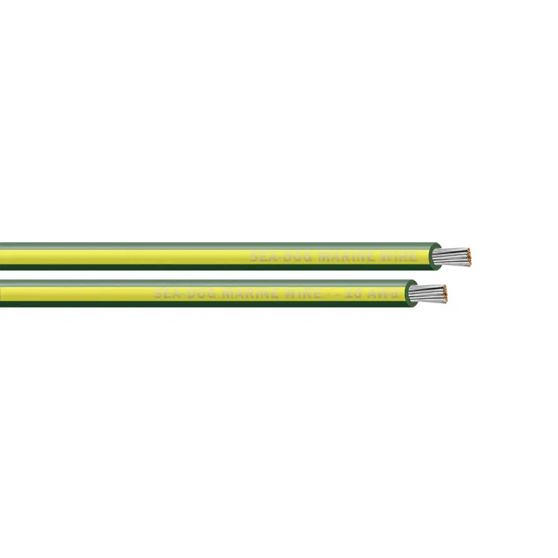 Sea-Dog 10 Awg Green/Yellow Marine Ground Wire – 1000-Foot Spool [8010149] 1