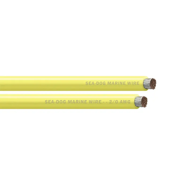Sea-Dog 2/0 Awg Yellow Marine Battery Cable – 100-Foot Roll 1