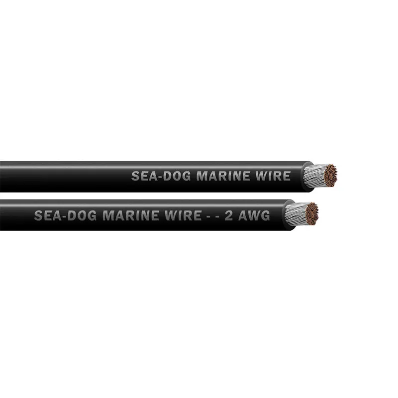 Sea-Dog 2 Awg Black Marine Battery Cable – 50-Foot Spool (Part #8002011) 1