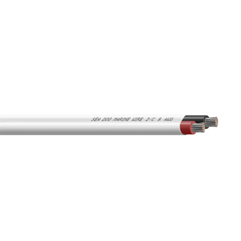 Sea-Dog 6/2 Awg Flat Duplex Marine Wire — Red/Black, 100-Foot Spool 1