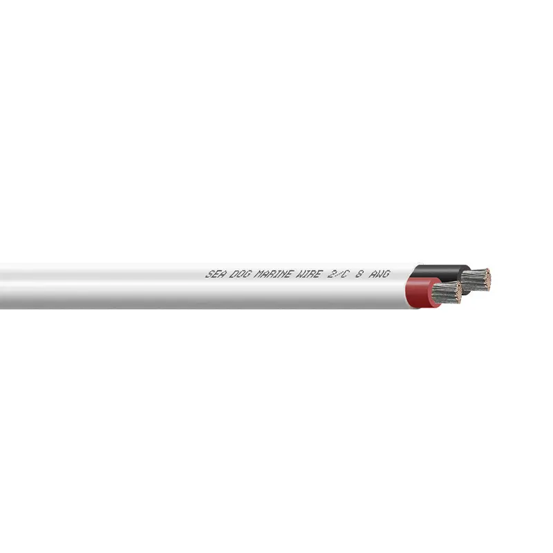 Sea-Dog 8/2 Awg Flat Duplex Marine Wire — Red/Black, 250-Foot Spool 1