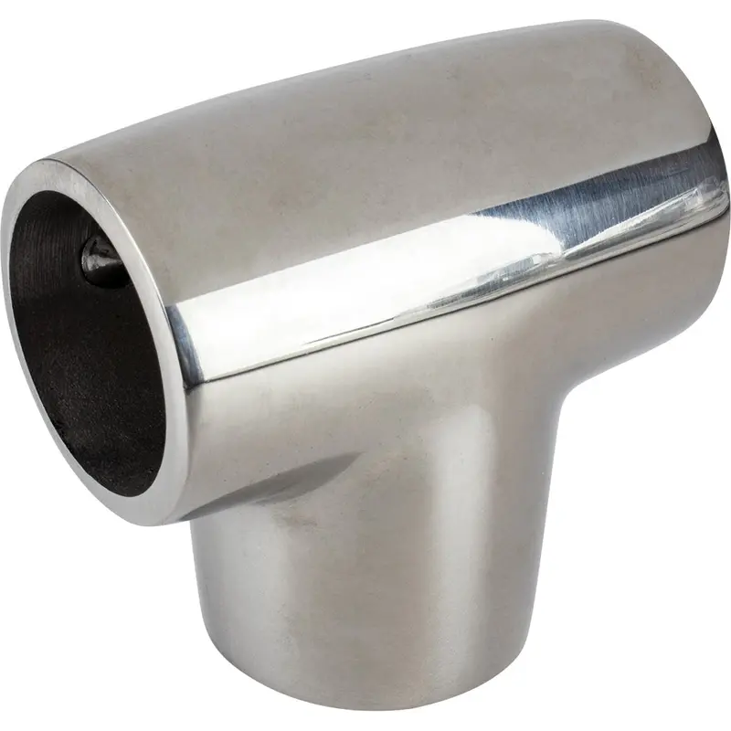 Sea-Dog 90° Stainless Steel Handrail Tee Fitting – 1-Inch Diameter, Investment-Cast 316 Ss (290901-1) 1