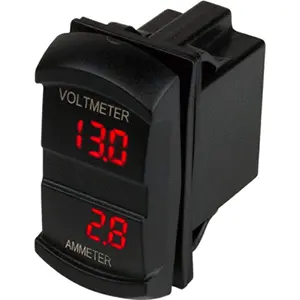 Sea-Dog Dual Volt/Amp Meter Rocker Switch – Marine-Grade Monitoring Panel (Model 421645-1) 1