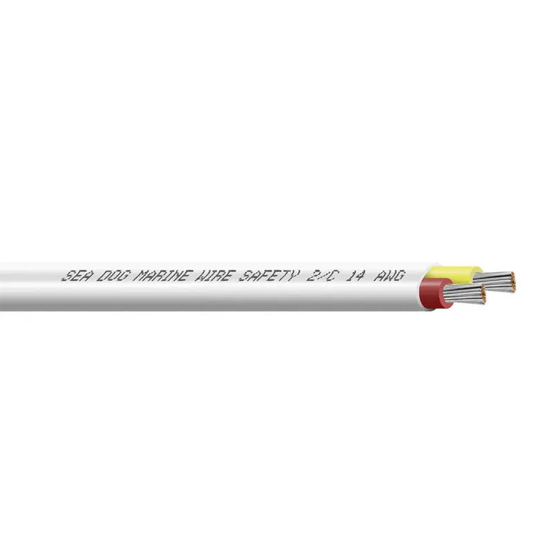 Sea-Dog Red/Yellow 14/2 Awg Flat Duplex Safety Wire – 250-Foot Spool [8014224] 1
