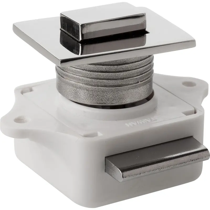 Sea-Dog Square Push-Button Rim Latch – Stainless/Plastic Housing [225310-1] 1