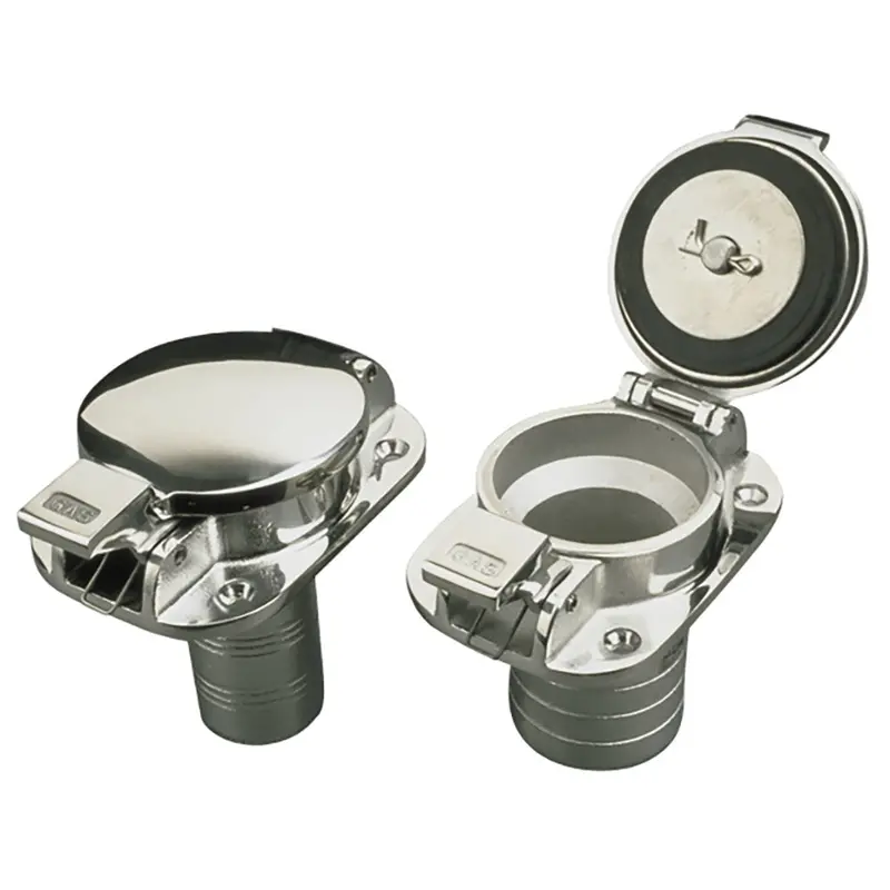 Sea-Dog Stainless Steel Gas Deck Fill Cap – 2" Hose Connection 1