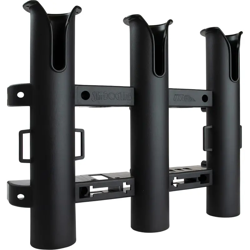 Sea-Dog Triple Threat 3-Rod Holder – Matte Black Finish 1
