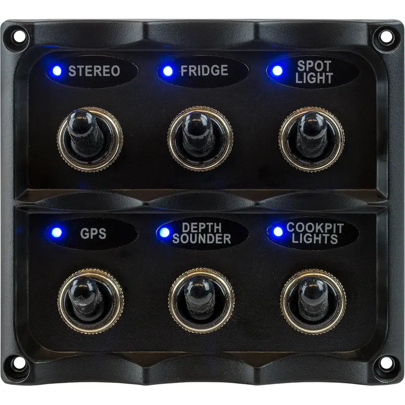 Sea-Dog Waterproof Multi-Toggle Switch Panel (No Accessories) 1