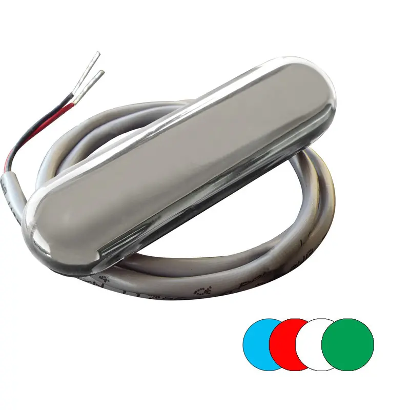 Shadow-Caster Rgb Multi-Color Courtesy Light Kit – 316 Stainless Housing, 4-Pack W/2' Leads [Scm-Cl-Rgb-Ss-4Pack] 1