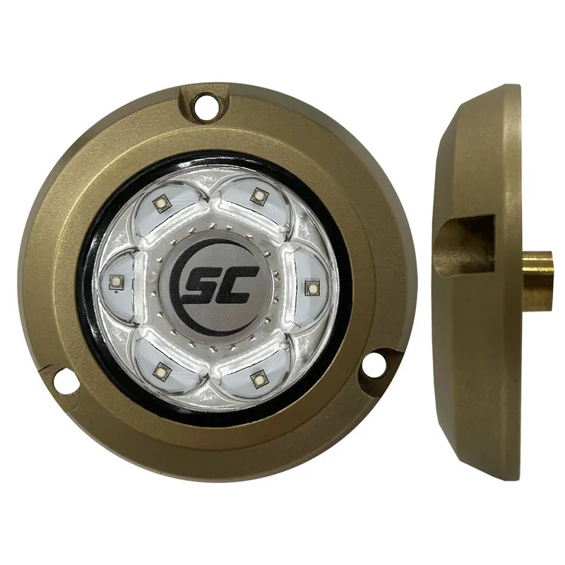 Shadow-Caster Sc2-Gw-Bzsm Bronze Surface-Mount Underwater Light – Great White Led [Sc2-Gw-Bzsm] 1