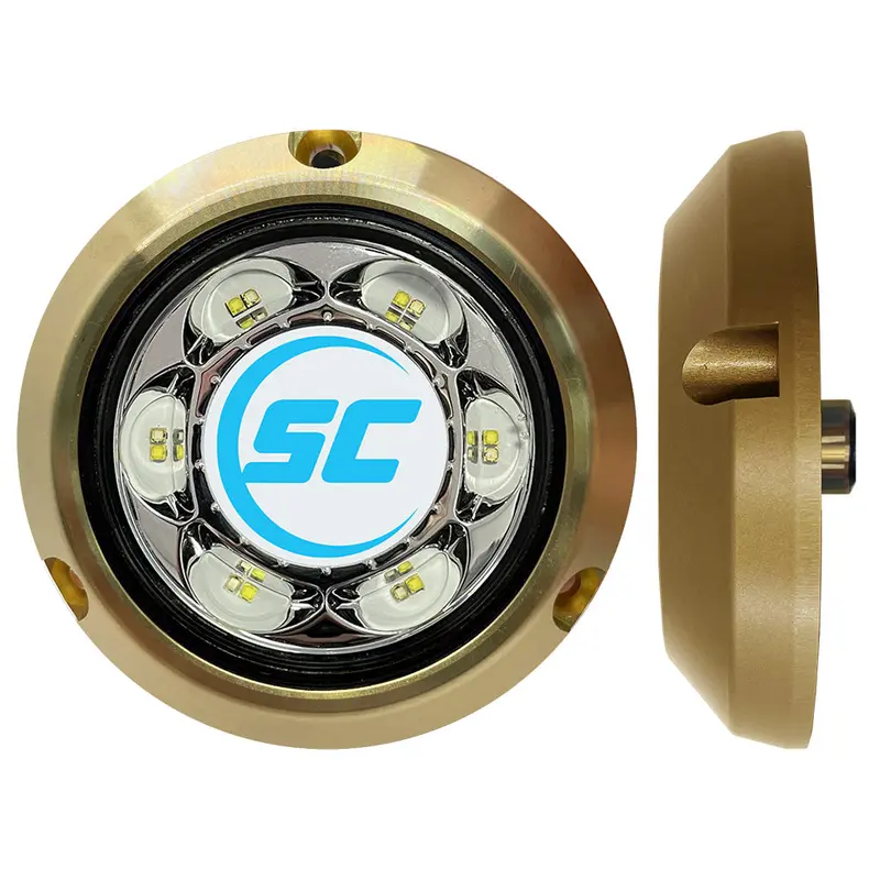 Shadow-Caster Sc3 Series Underwater Led Light – Blue/White Bronze Surface-Mount Fixture, Sc3-Bw-Bzsm 1