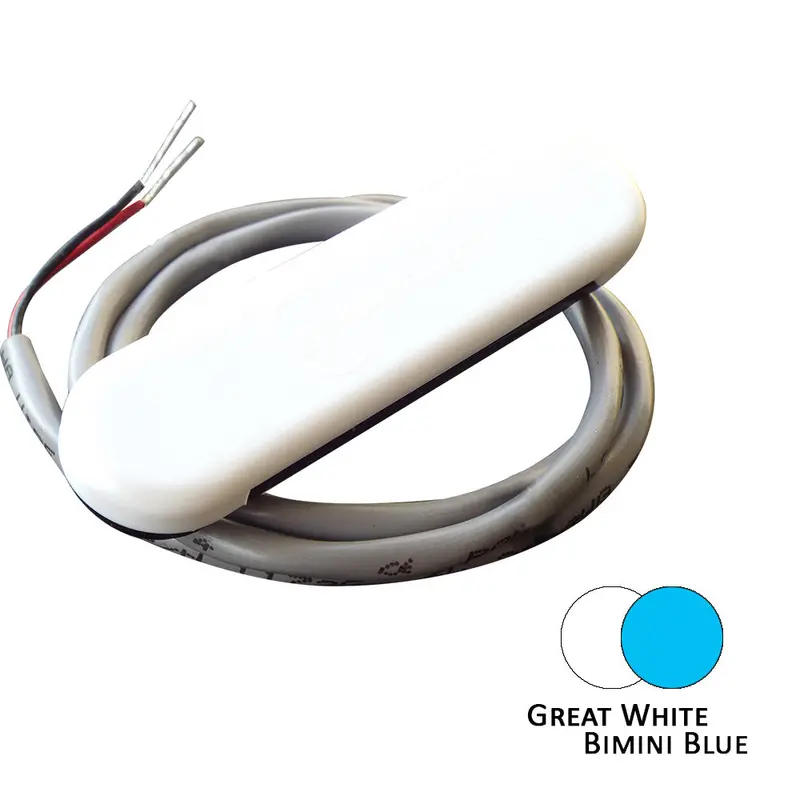 Shadow-Caster Scm-Cl-Bb/Gw Dual-Color Courtesy Light With White Abs Housing – Bimini Blue & Great White 1