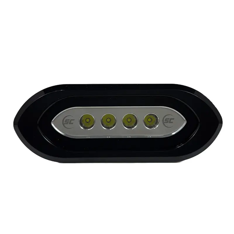 Shadow-Caster Scm-Slf4X-Gw Flush Mount Spreader Light – Black Housing, White Illumination 1