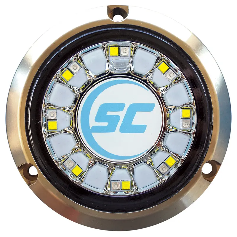 Shadow-Caster Scr-16-Bw-Bz-10 Blue/White Color-Changing Underwater Light – 16-Led, Bronze-Mounted [Scr-16-Bw-Bz-10] 1