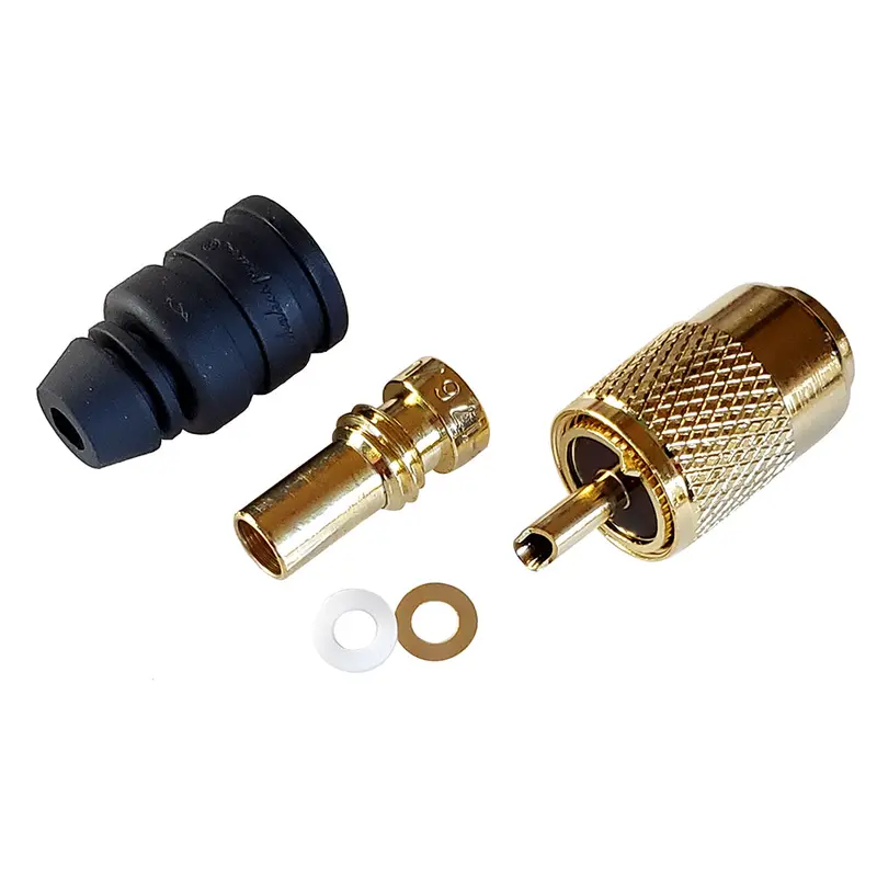 Shakespeare Pl-259-8X-G Solder-Type Coaxial Connector Kit – Includes Ug176 Adapter & Rg-8X Strain Relief 1
