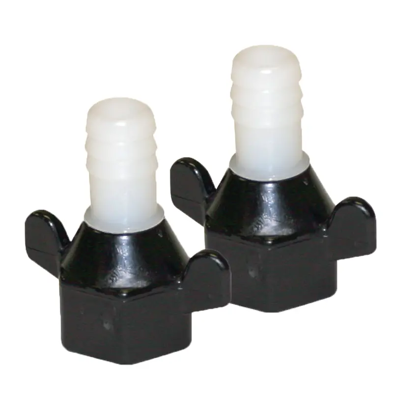 Shurflo 94-181-04 Pair Of 1/2-Inch Barb-To-Npt Straight Fittings With Wingnuts 1