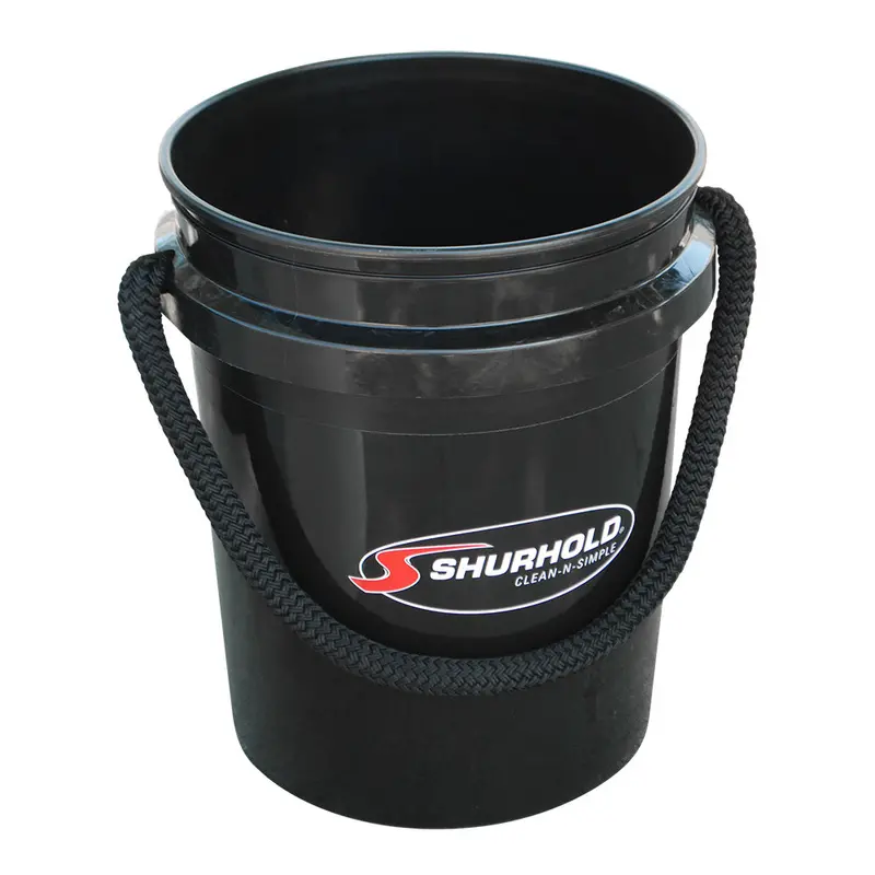 Shurhold 5-Gallon Black Rope-Handle Bucket – Worlds Best Design (2452) 1