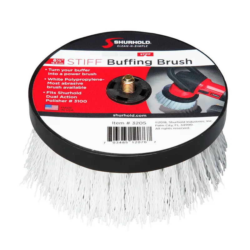 Shurhold 6.5-Inch Stiff Brush Attachment For Dual-Action Polishers 1