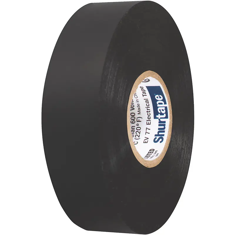 Shurtape Ev077B Black Electrical Tape – Professional Grade, 3/4" × 66', 10-Pack 1